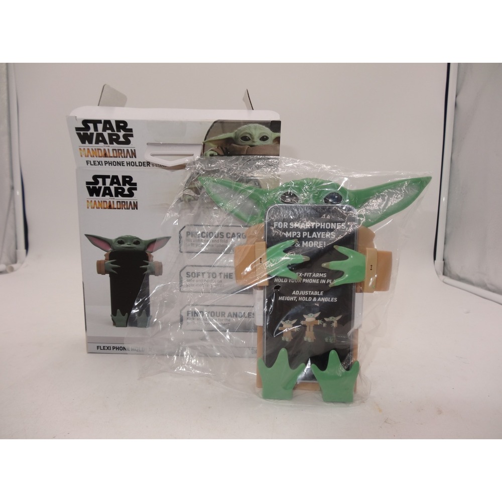 Star Wars Grogu Mandalorian Flexi Phone Holder Stand‎ Tzumi 8633 Green